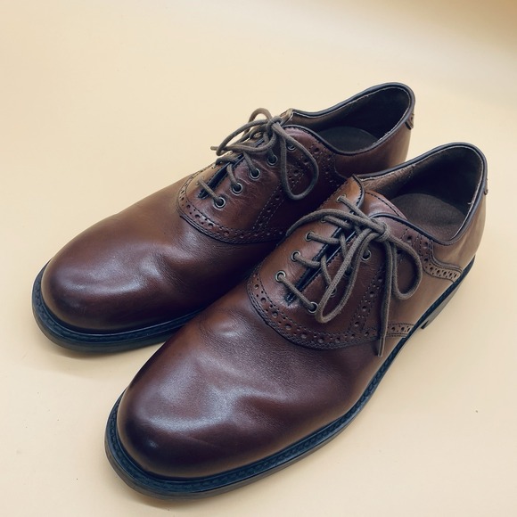 Johnston & Murphy Men's Shoes Size 11 M Brown‎ Leather Lace Up - Picture 2 of 9